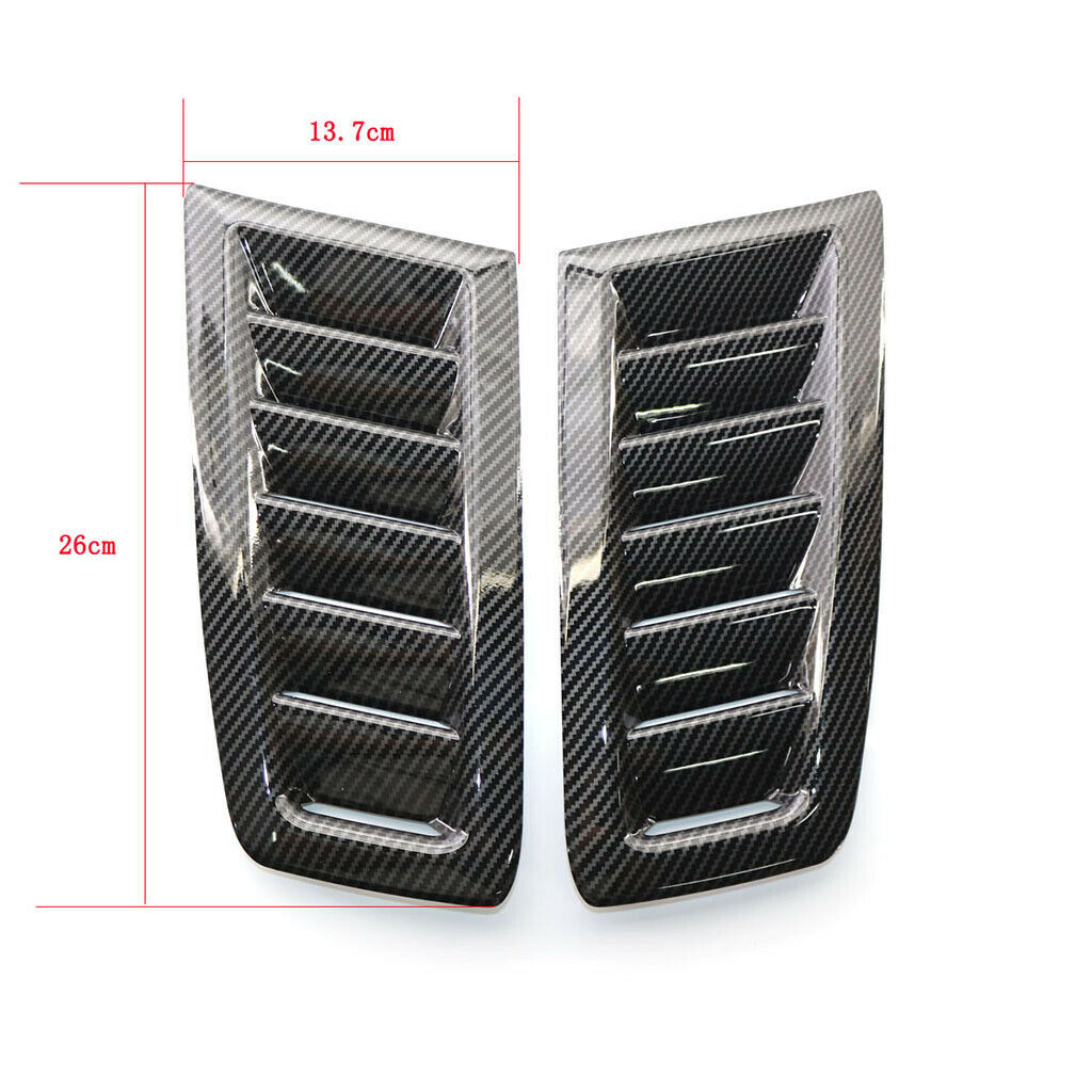 2 Packs Car Hood Vent Cold Air Flow Intake Louvers Decorative for Ford