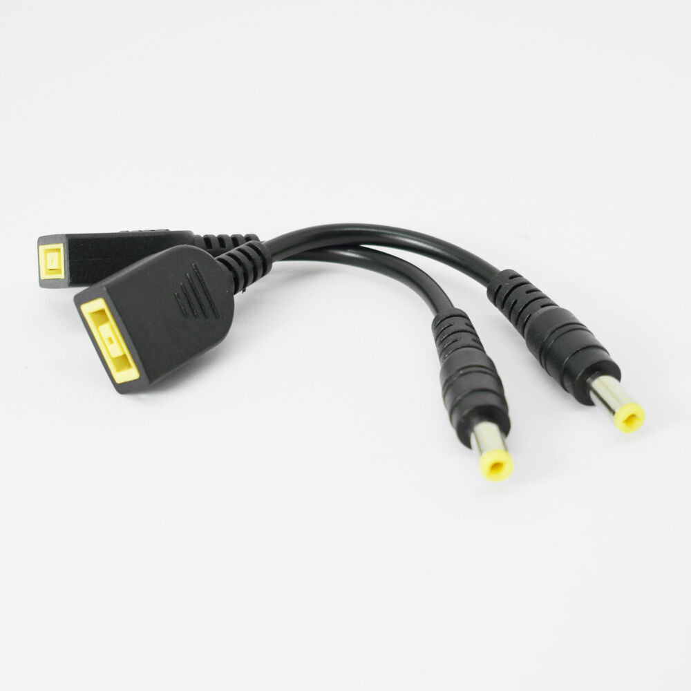 4pcs 5.5x2.5mm Male To Square DC Tip Female Adapter Cable For Lenovo ThinkPad