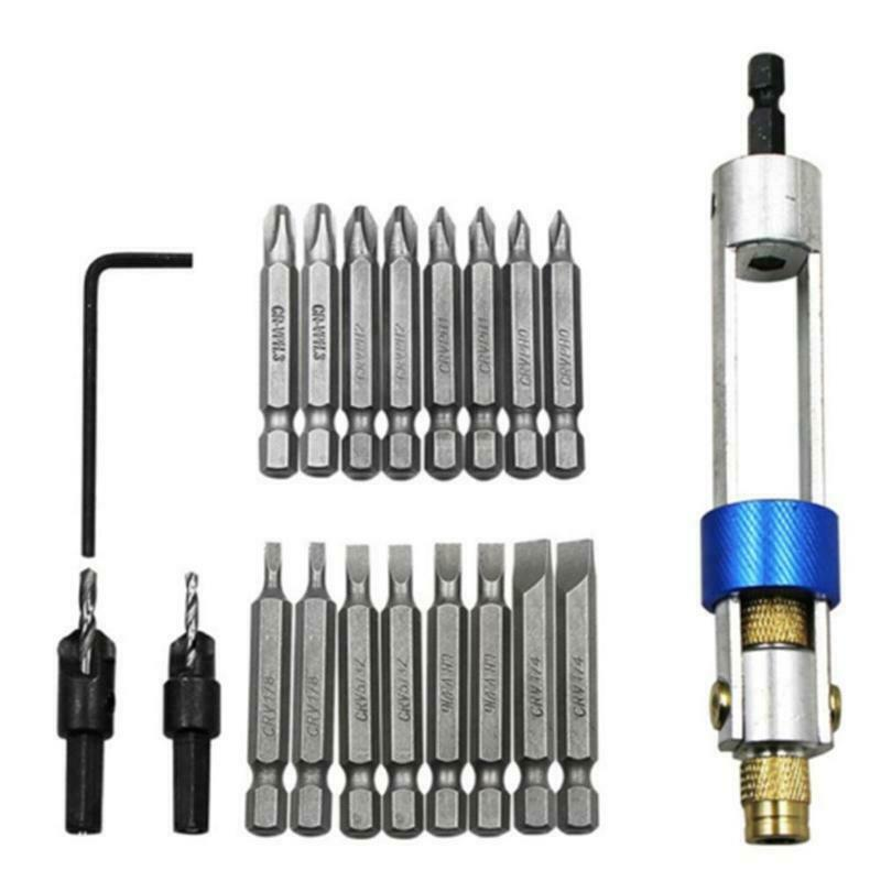 20Pcs High-Speed Steel Drill Bit Set Wind Screwdriver Dual-Use Multifunction