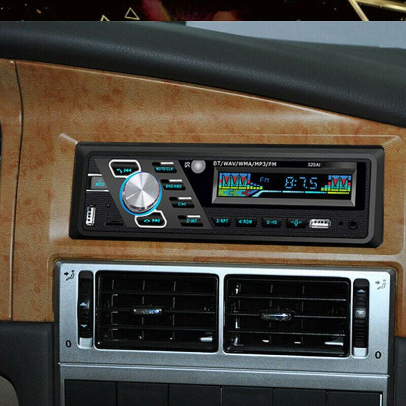 24V 4-Channel Digital 1 Din Car Stereo Audio Bluetooth USB/SD/FM/WMA/MP3 Radio