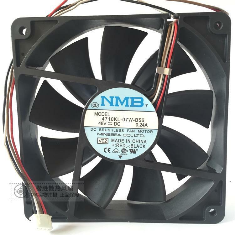 For NMB 4710KL-07W-B56 fan 120*120*25mm 12CM 48V 0.24A 4pin
