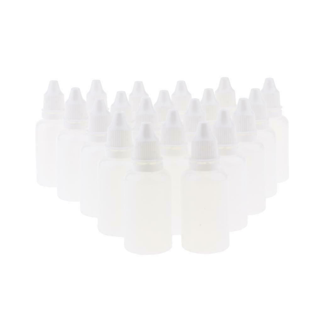 20pcs Essential Oil Bottles, Dropper Bottle Applicator Squeezable Dropping