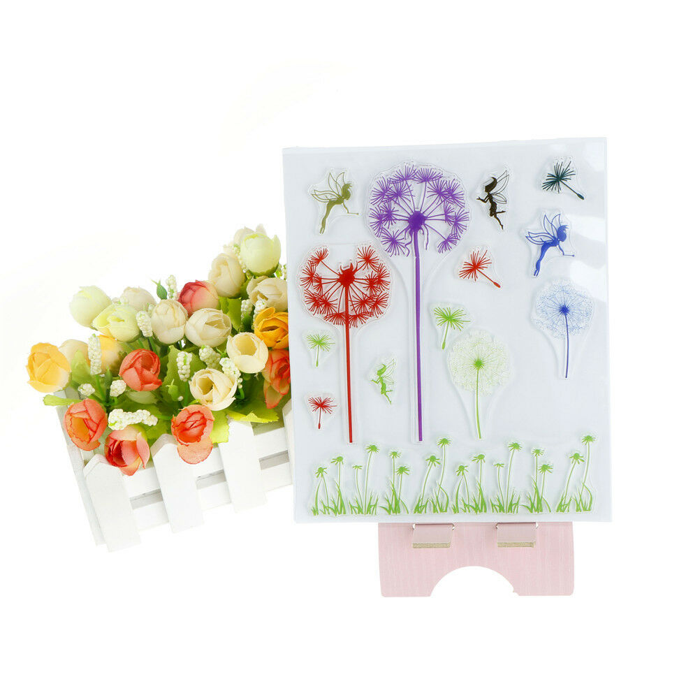 Romantic  Dandelion Grass Clear Stamps Scrapbooking Card Making Album DecorDD