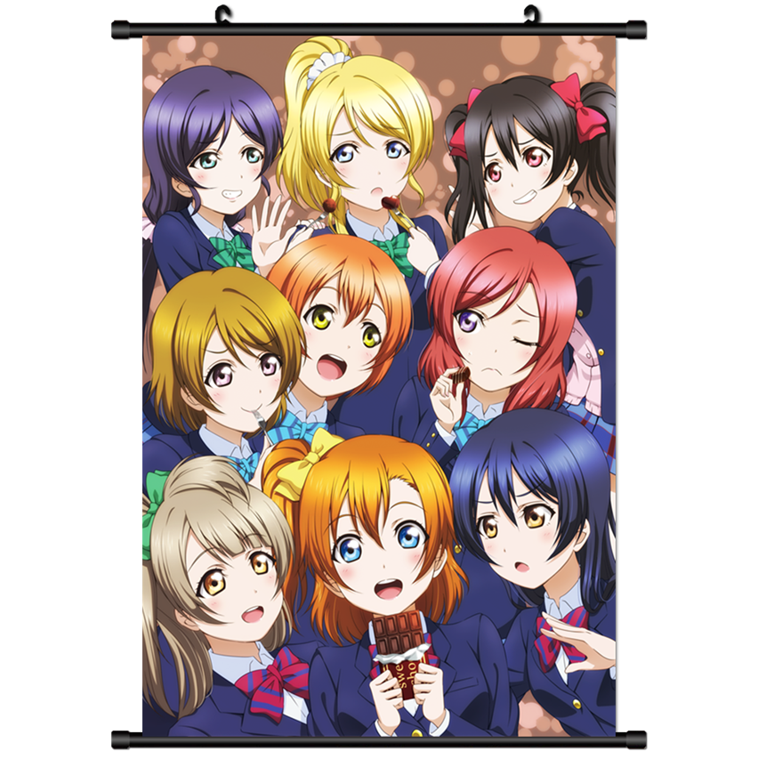 Hot Japan Anime Love Live μ's Wall Poster Scroll Home Decor 2578