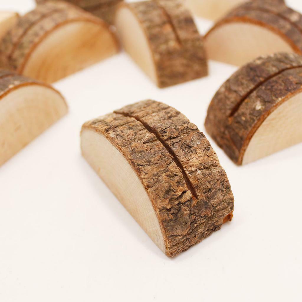 Rustic Wooden Place Cards  Table Number 50pcs Holds For Home Party
