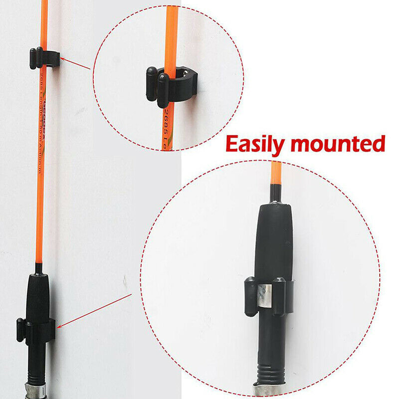 20Pcs/Set Plastic Clip Fishing Rod Storage Rack Pool Cues Exhibition ClipFCA