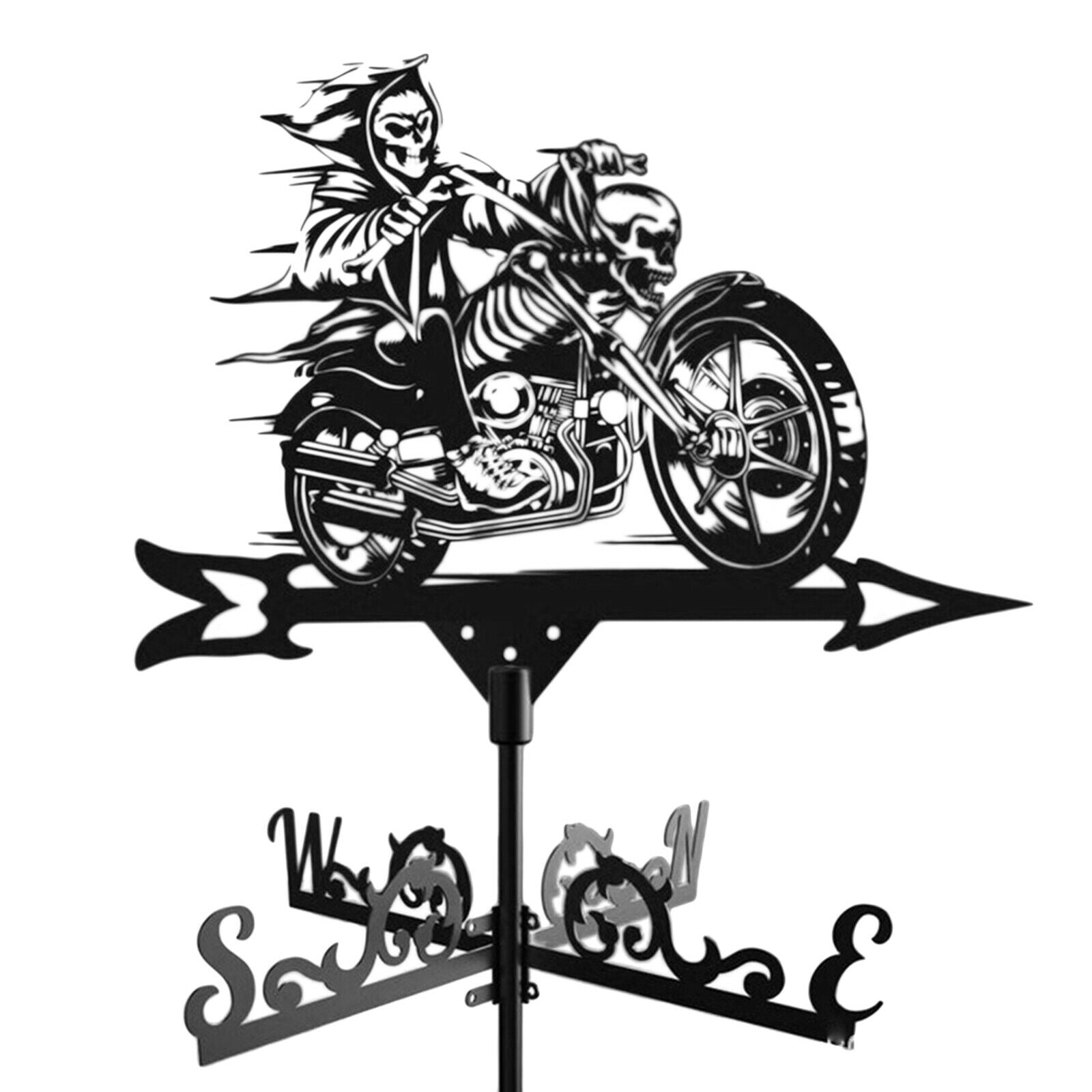 Roofs Stainless Steel Weathervane Grim Reaper Weather Vane Garden Stake Wind