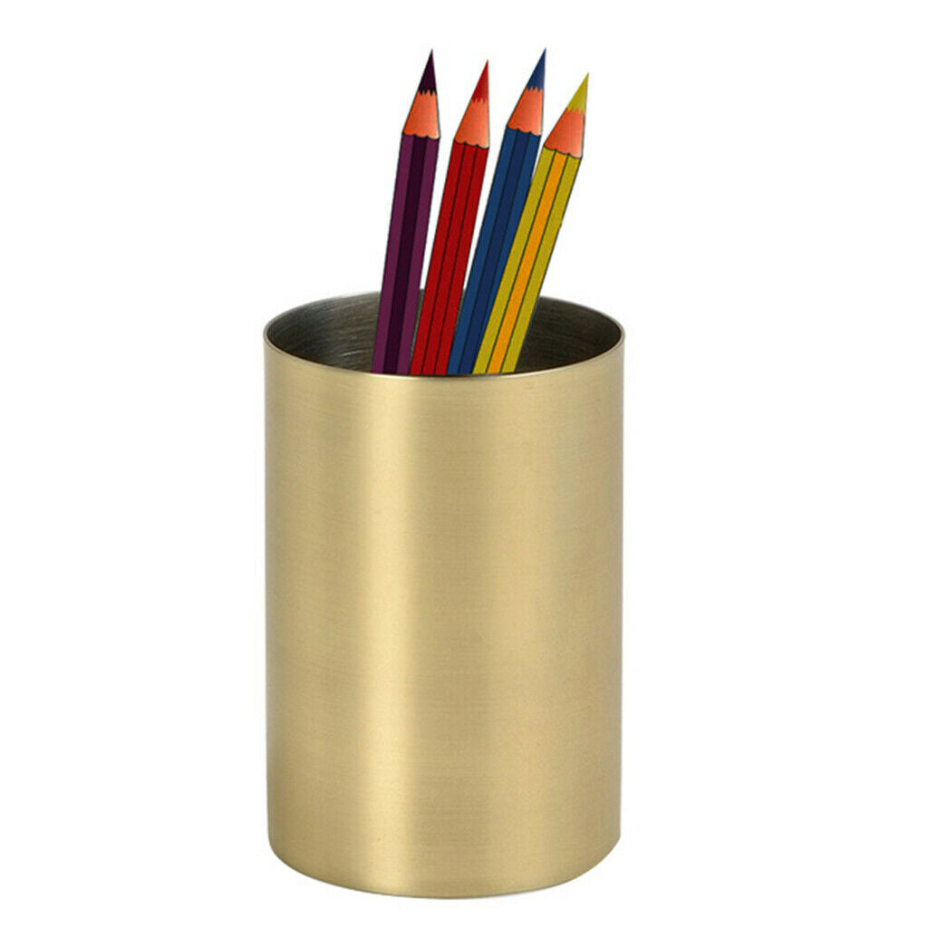 Multiuse Cylinder Tabletop Container Storage Makeup Pen Brush Holder Tidy