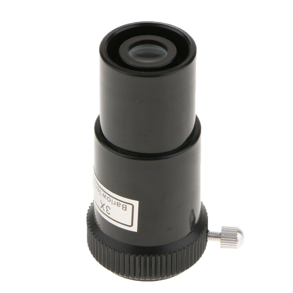 Plastic 0.965'' 24.5mm 3X Barlow Lens Multi-coated for Telescope Eyepiece