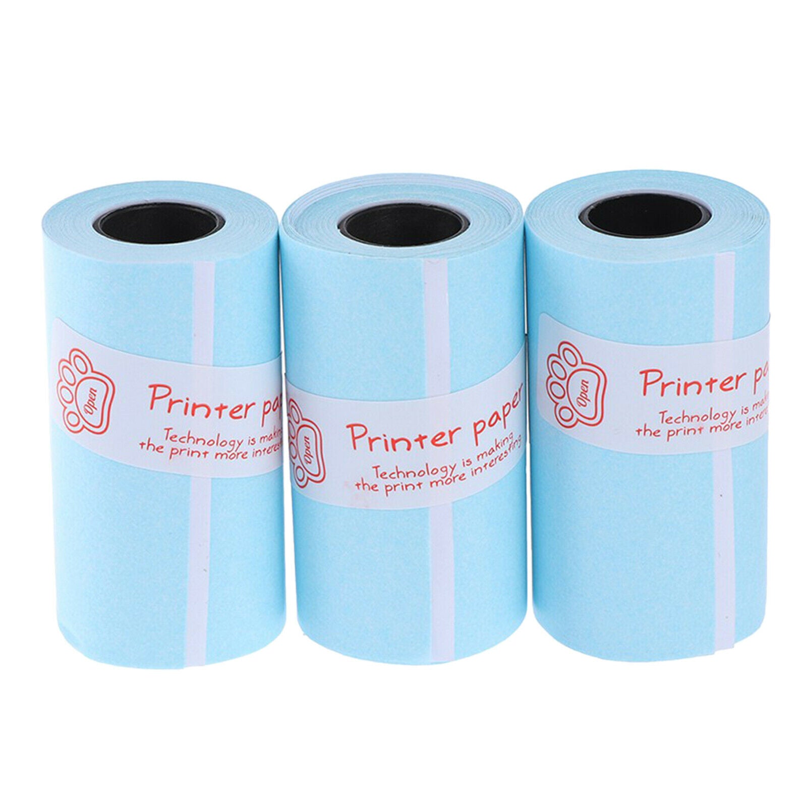 3 Rolls Thermal Paper Rolls 57x30mm Self-adhesive Printing Paper, Cash Register