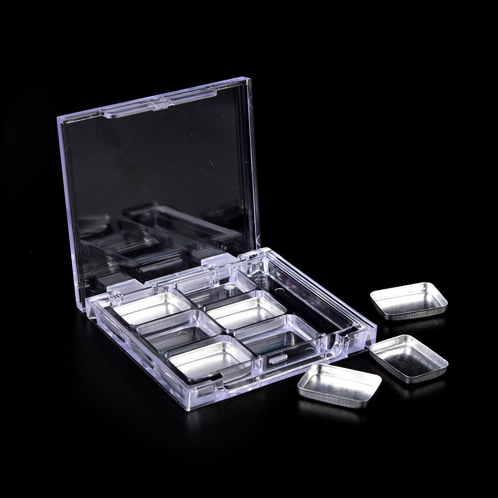 Empty 6Square Grid Eyeshadow Lipstick   Box Case Cosmetic Packing+Palett ouJ Ad