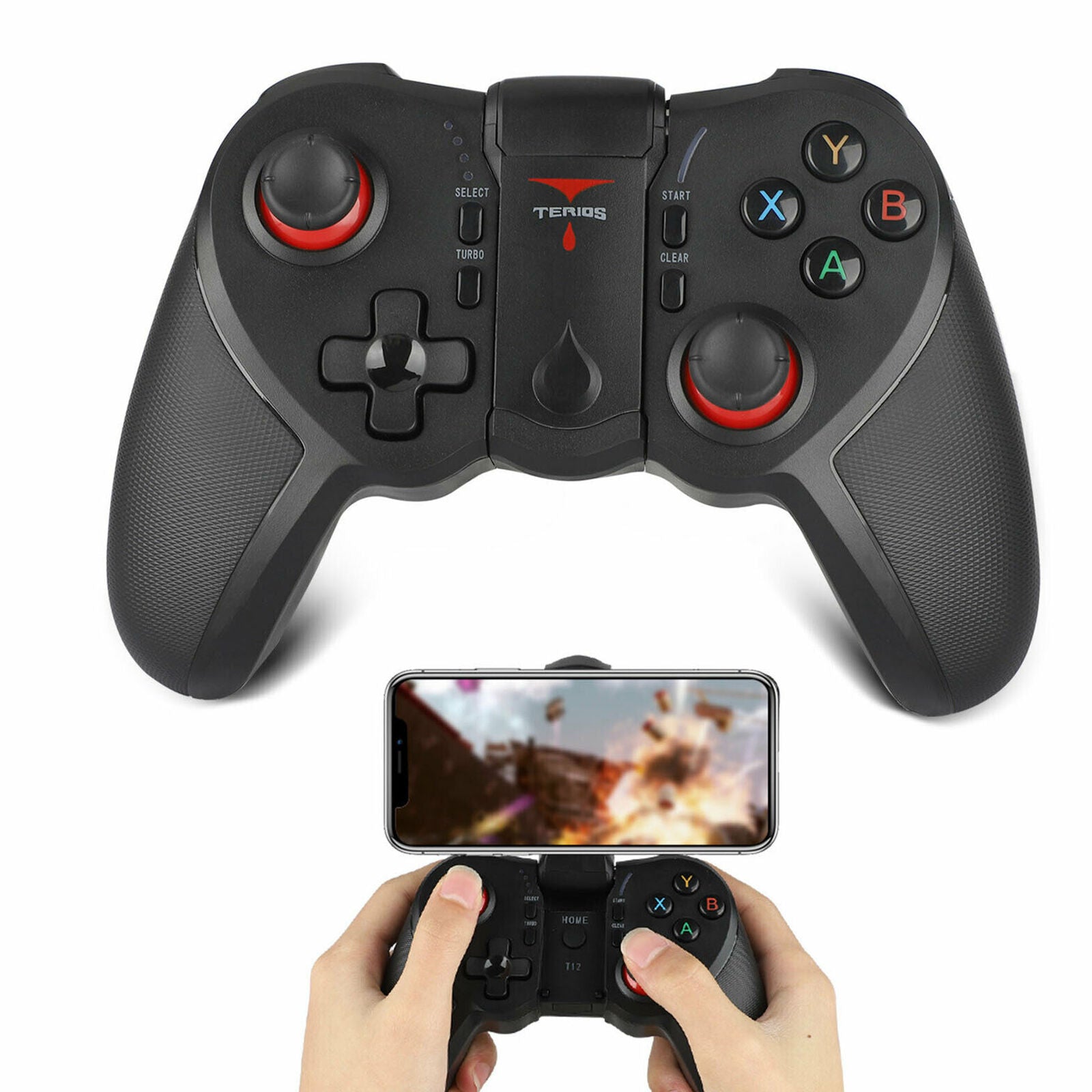 Wireless Bluetooth Gamepad Game Controller Joystick For IOS Phone Tablet