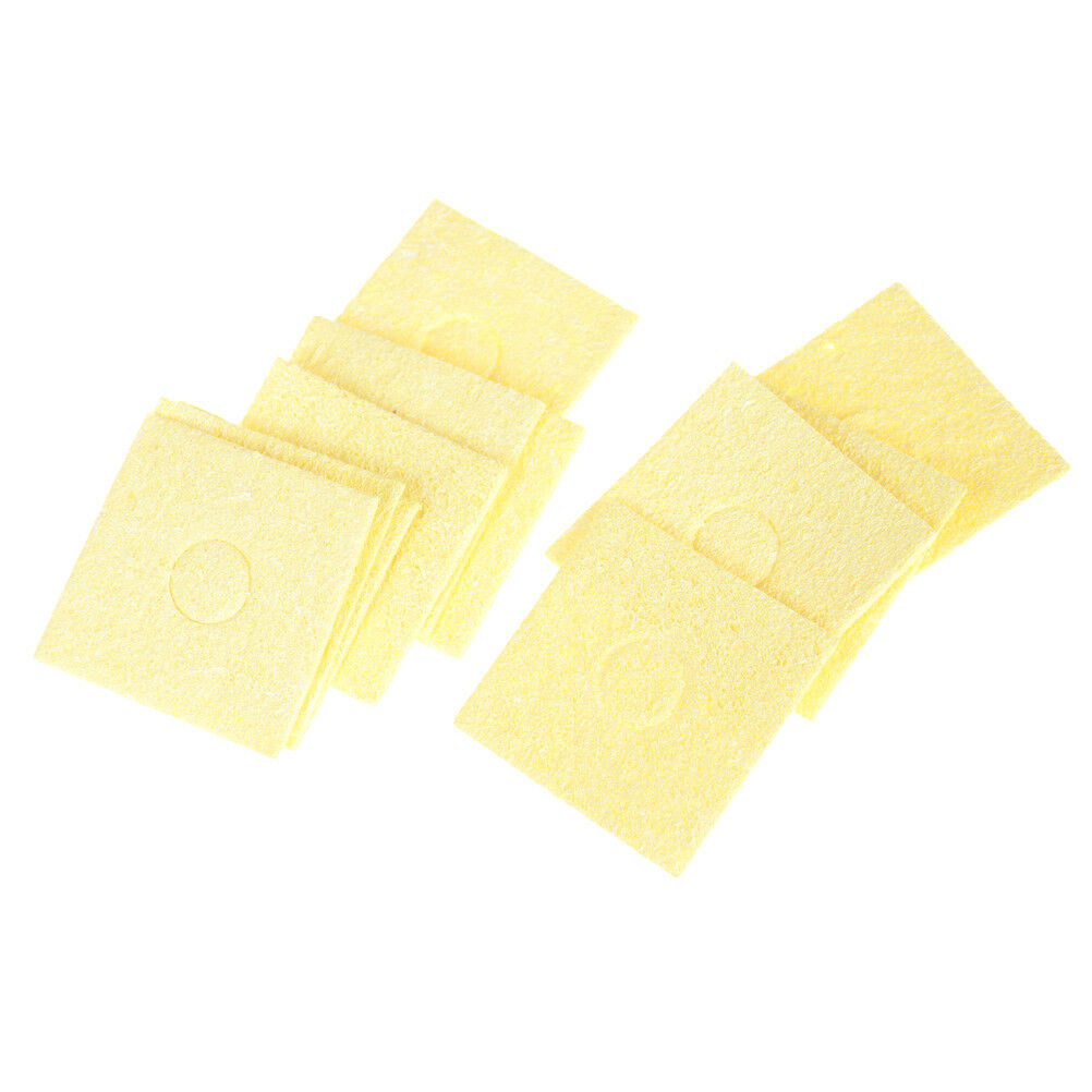 10Pcs Soldering Iron Yellow Cleaning Sponge Cleaner for Electric Welding .l8