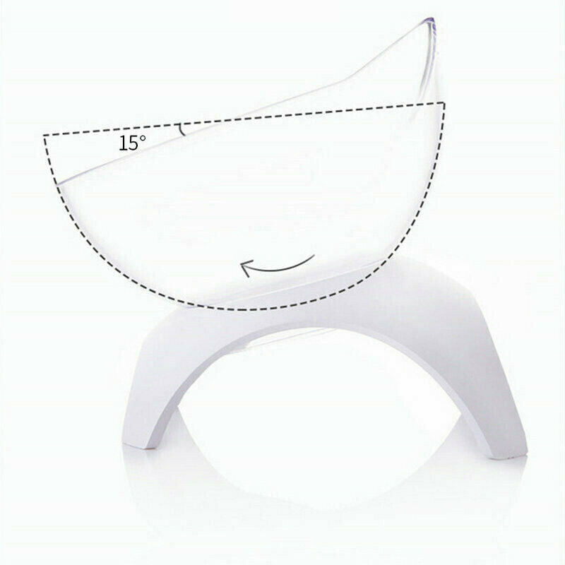 Non-slip 15°Tilted Cat Bowls w/Raised Stand Pet Food Water Bowl Cats Dog .l8