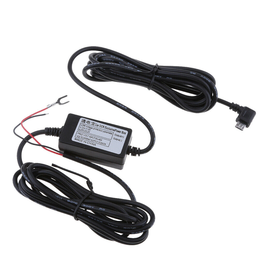 2 Pcs Step Down Converter Hard Wire Micro USB Port Low Voltage Protection