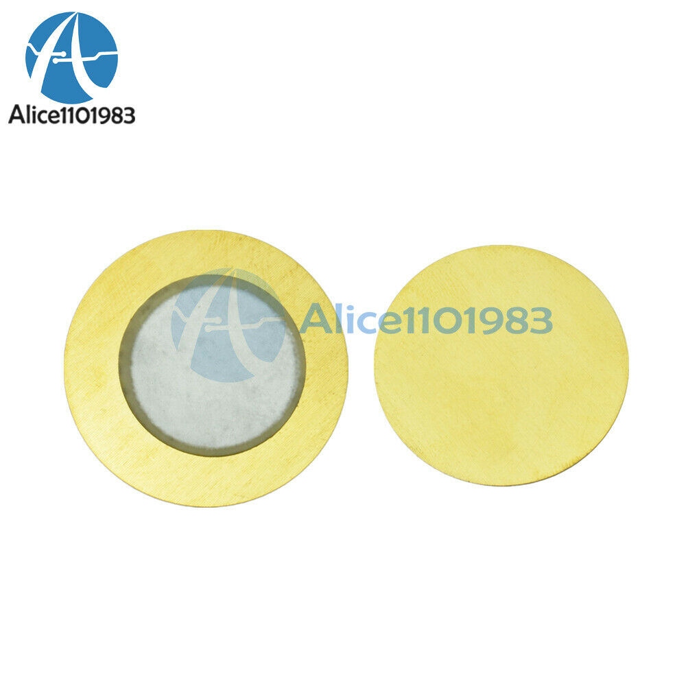 50PCS 35mm Piezo Elements buzzer Sounder Sensor Trigger Drum Disc+  copper