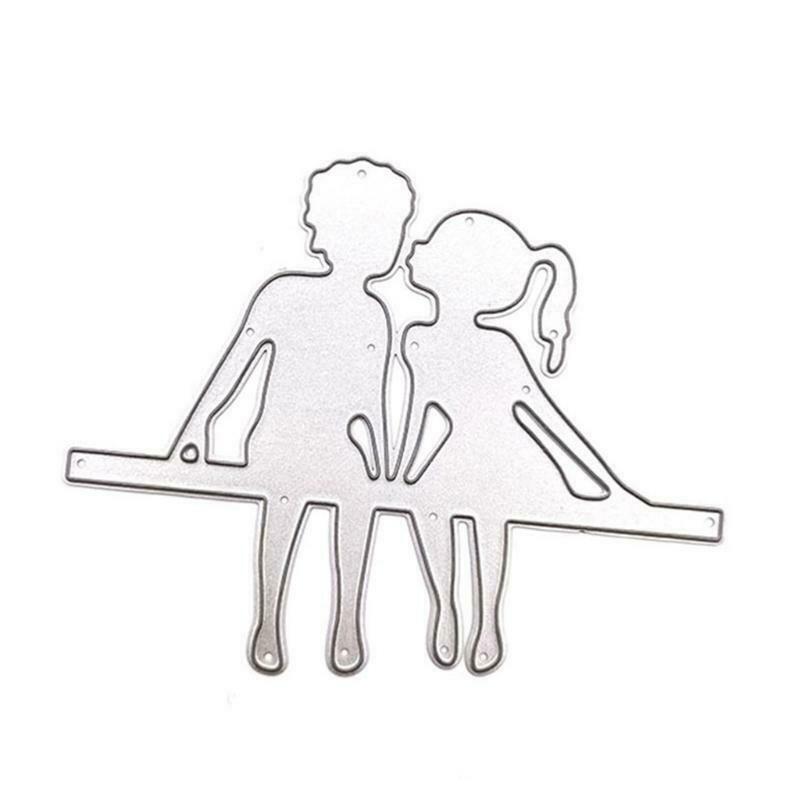 Couples Metal Cutting Dies Stencil DIY Scrapbook Album Paper Card Template