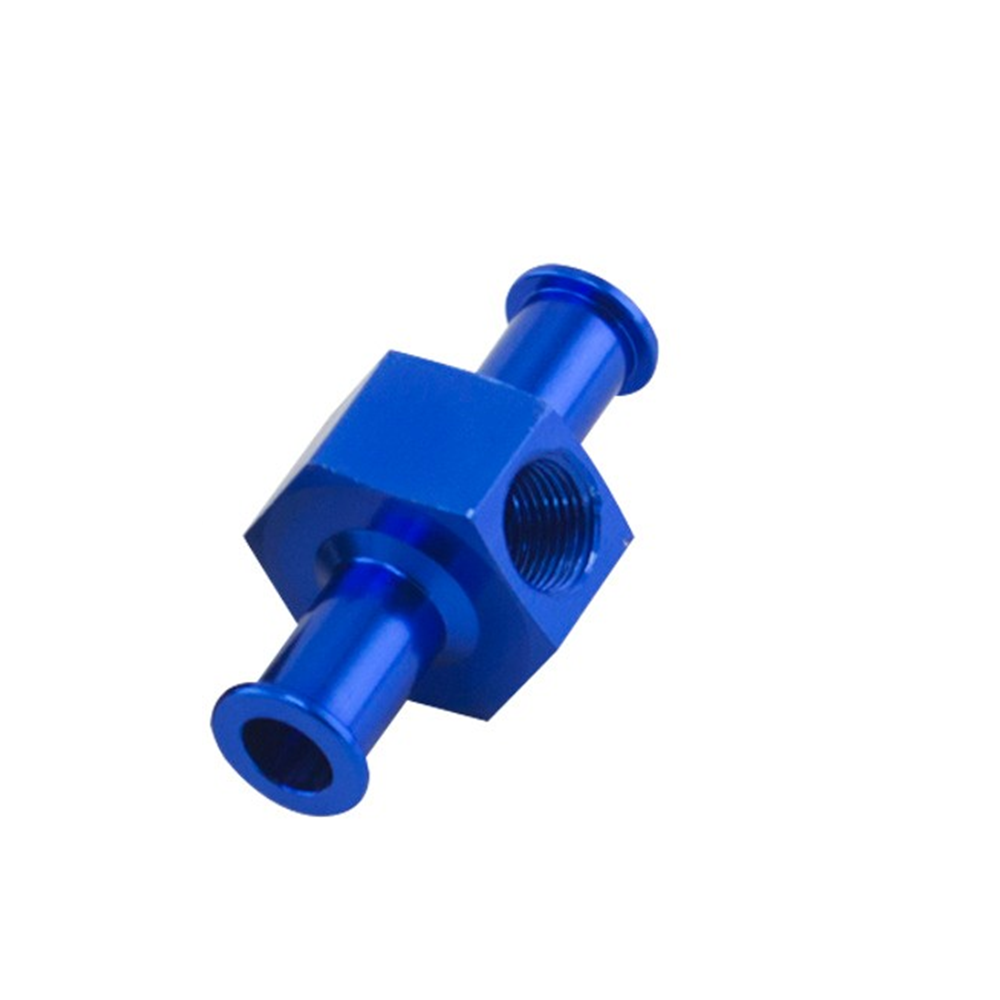 New Fuel Nitrous Pressure Gauge T Universal Adapter 3/8" Hose 1/8" Npt Port Blue