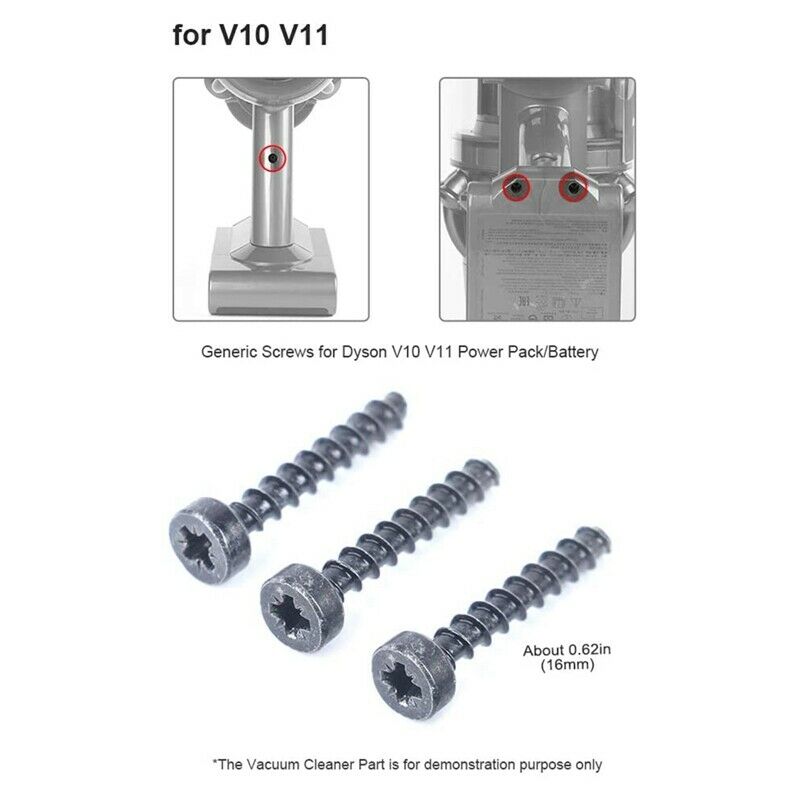 Universal Screws for Dyson V6 V7 V8 V10 V11 Vacuum Cleaner Power Pack/BatterU5K8
