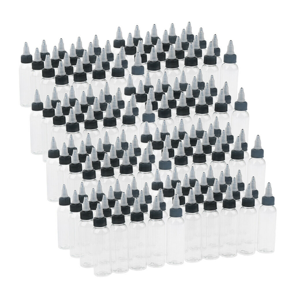 160x Clear Squeeze Bottle Liquid Applicator Paints Sauce Condiment Oil Dispenser