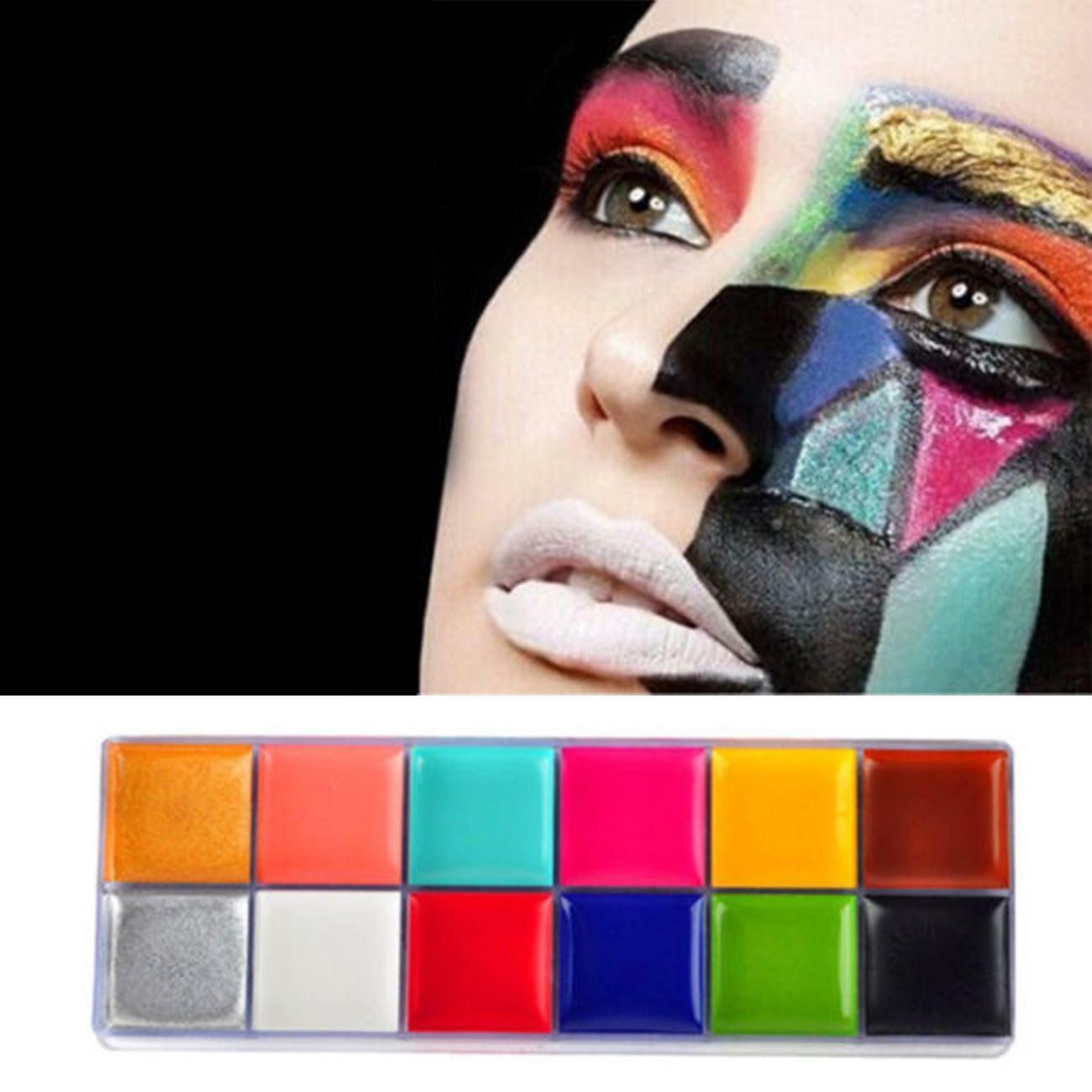 12in1 Flash Color Palette Paint Cosmetic Case Beauty Makeup For Cheeks Eyes Lips