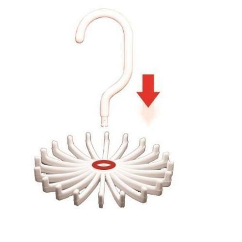 Rotating 20 Hooks Neck Ties Organizer Men  Tie Rack Hanger Holder jvJC.l8
