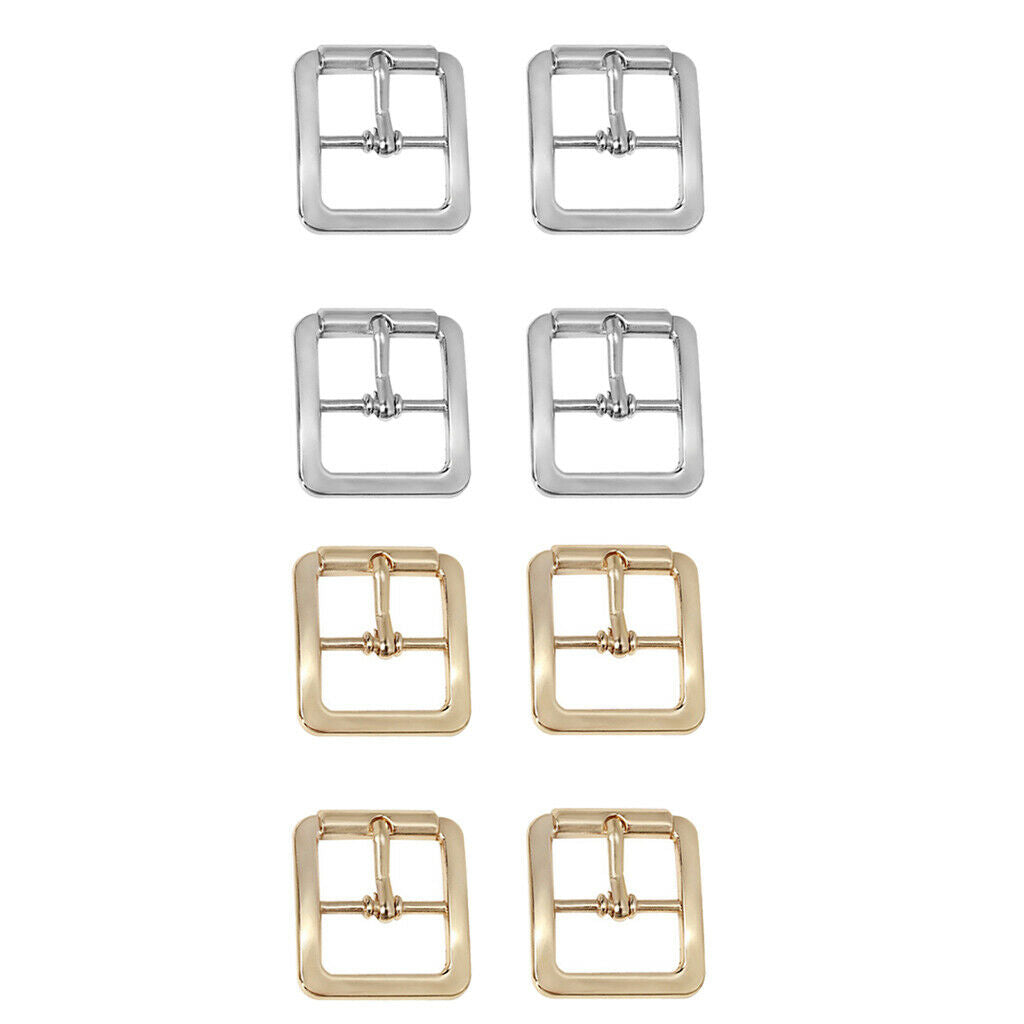 Pack of 4pcs Single Prong Belt Buckle Art Crafts for Bag Purse Wristband DIY