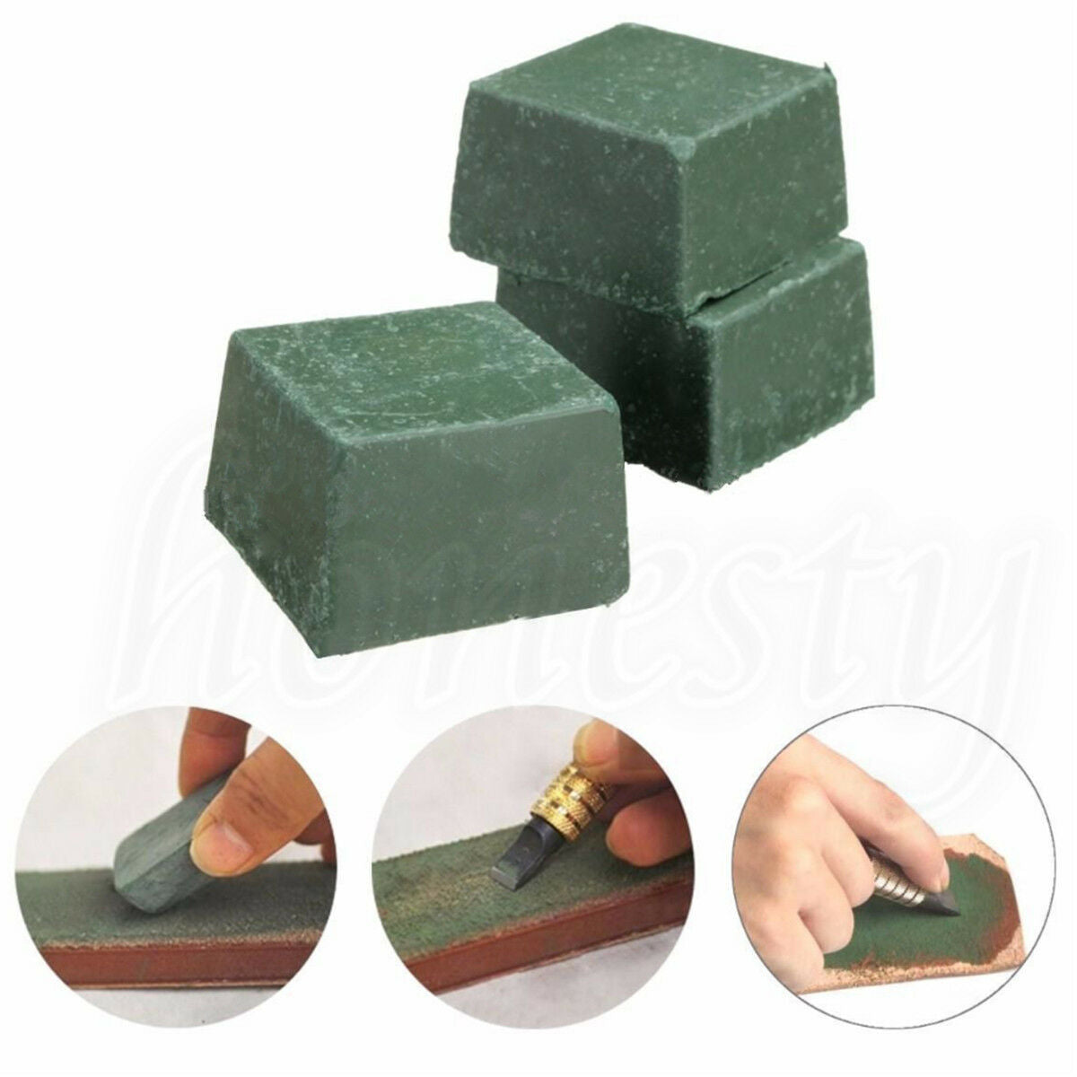 Leather Strop Sharpening Polishing Compound Leathercraft Abrasive Tool DIY
