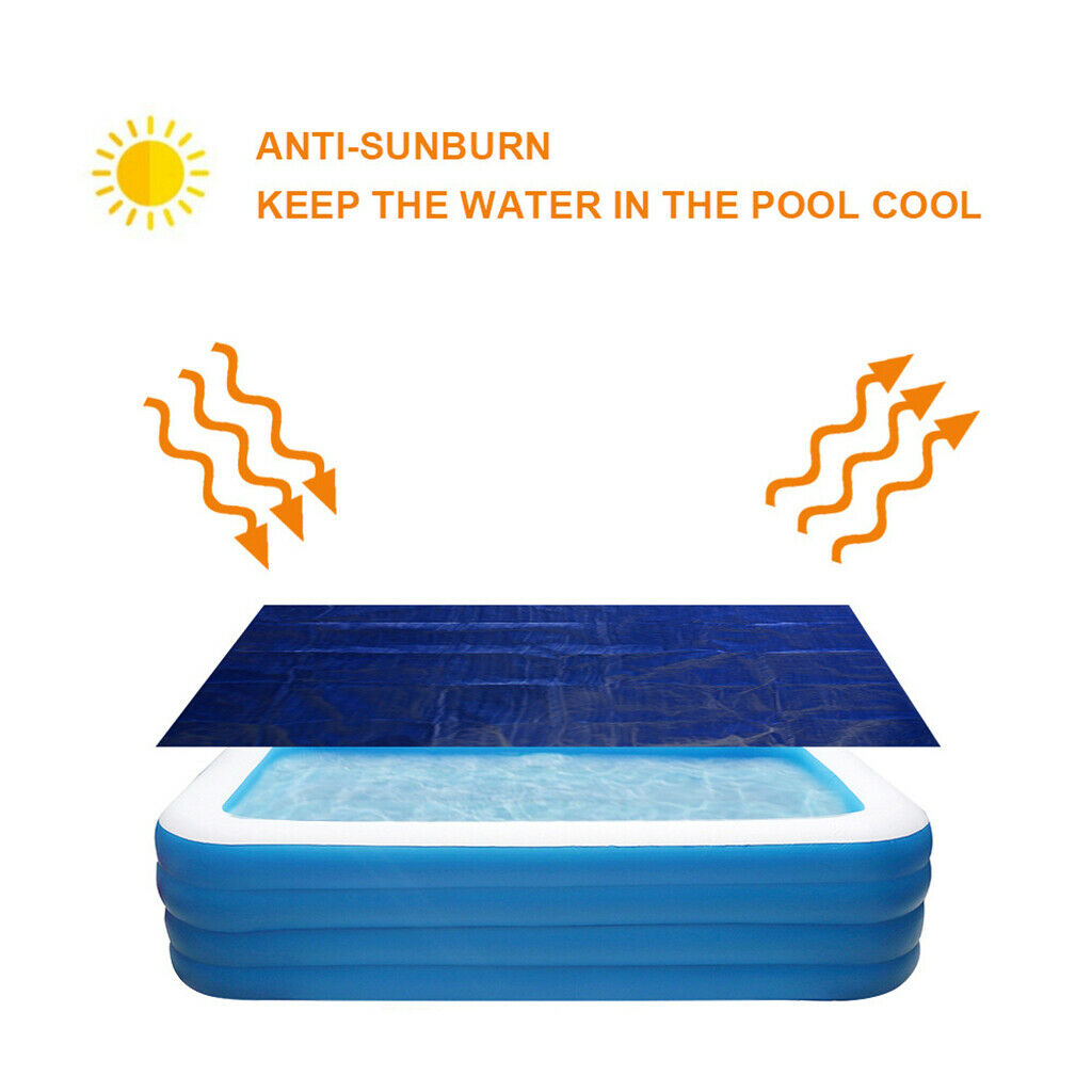 Durable Ground Cloth Tarp Swimming Pool Paddling Pool Floor Sheet 1.85x1.4m