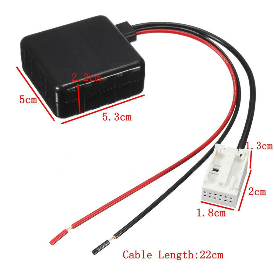 For BMW E60 E61 E62 Bluetooth Radio Stereo cable AUX In Adapter Receiver +Filter