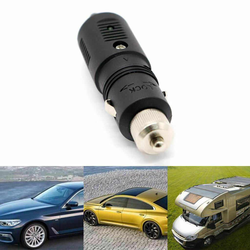 1x 12V-24V 5A Male Car Cigarette Lighter Socket Plug Connector