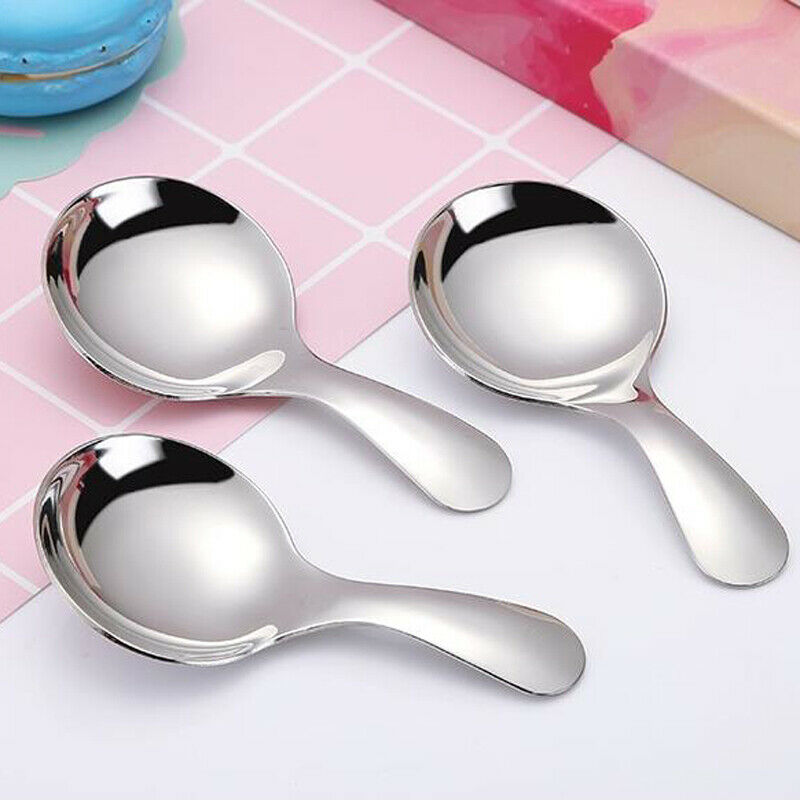 Cute Stainless Steel Kitchen Spoon Short Handle Sugar Salt Spice Spoon Co.l8
