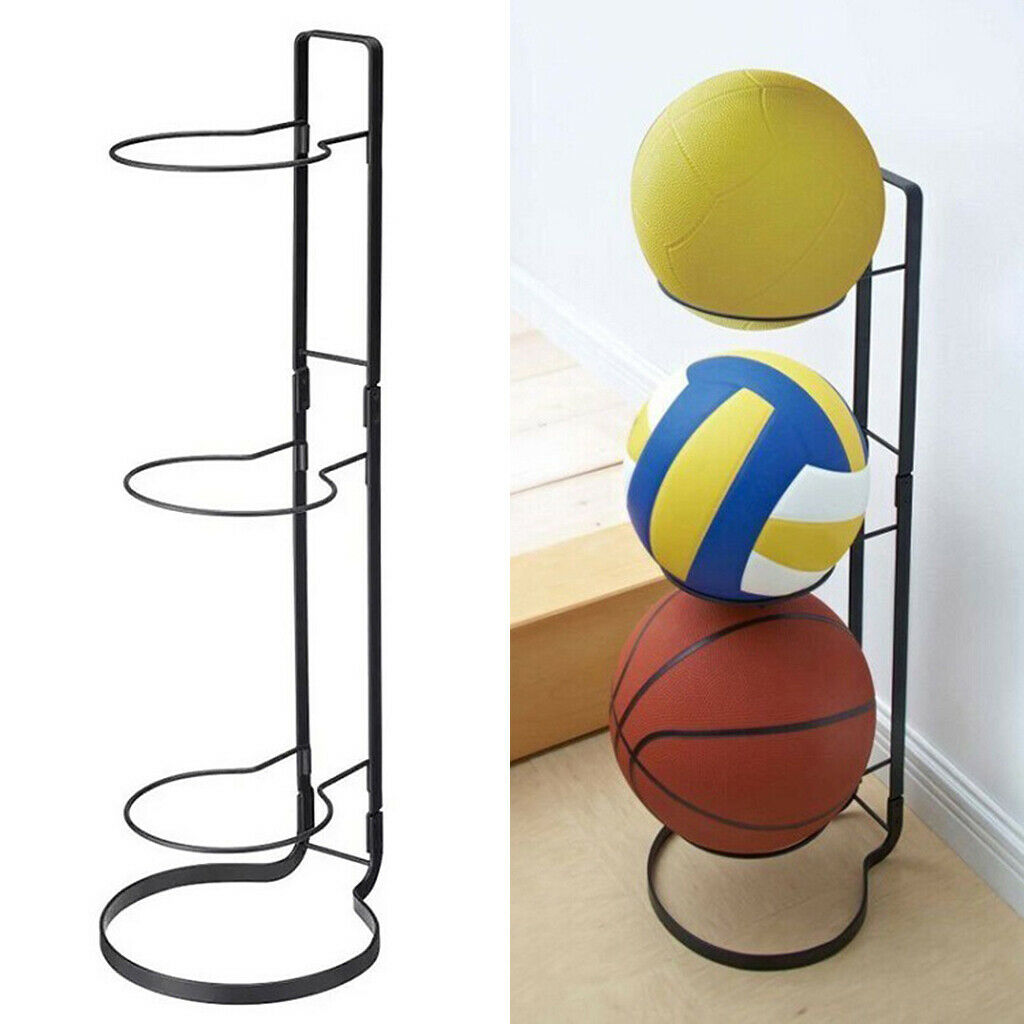 Soccer Display Rack, Volleyball Stand, Sports Balls Organizer Basketball Holder