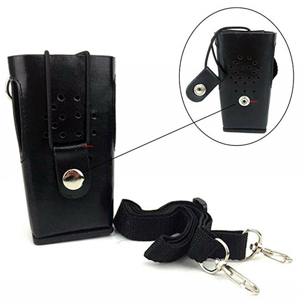 Hard   PU   Leather   Carrying   Holder   Case   Shoulder   Strap   for   Two
