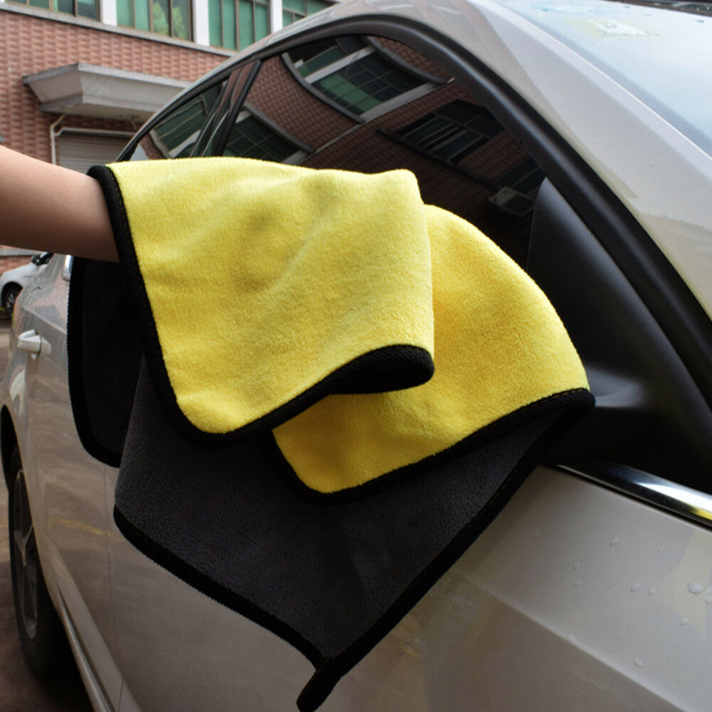 Super Soft Absorbent Car Wash Coral Velvet Towel Cleaning Drying Cloth 30x40cm