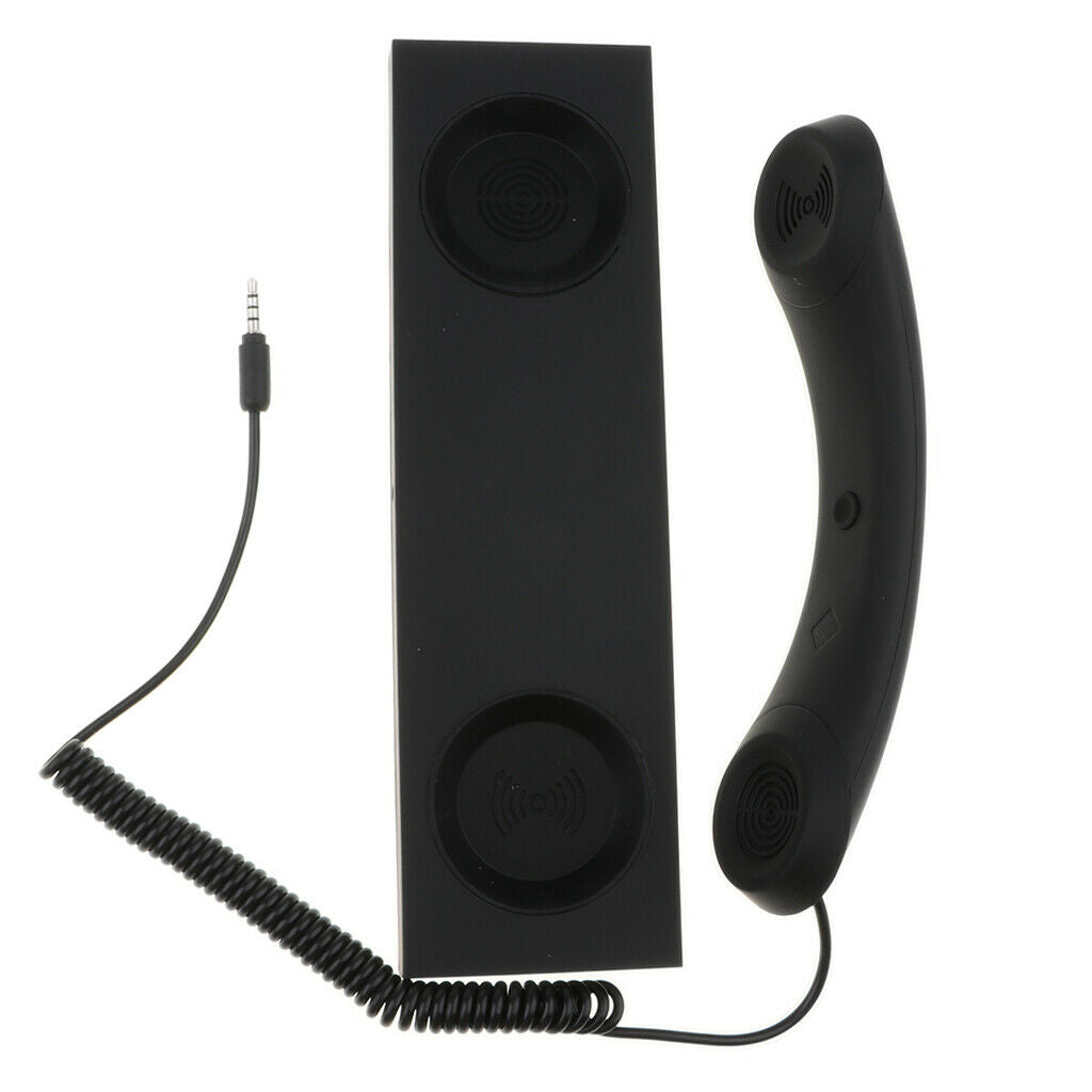 3.5mm Wired Retro Radiation Proof Phone Handset Socket Cell Phone Receiver for