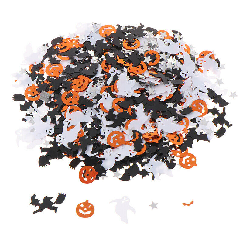 15g/bag Halloween Confetti Table Sprinkle Spooky Spider Pumpkin Star Bat .l8