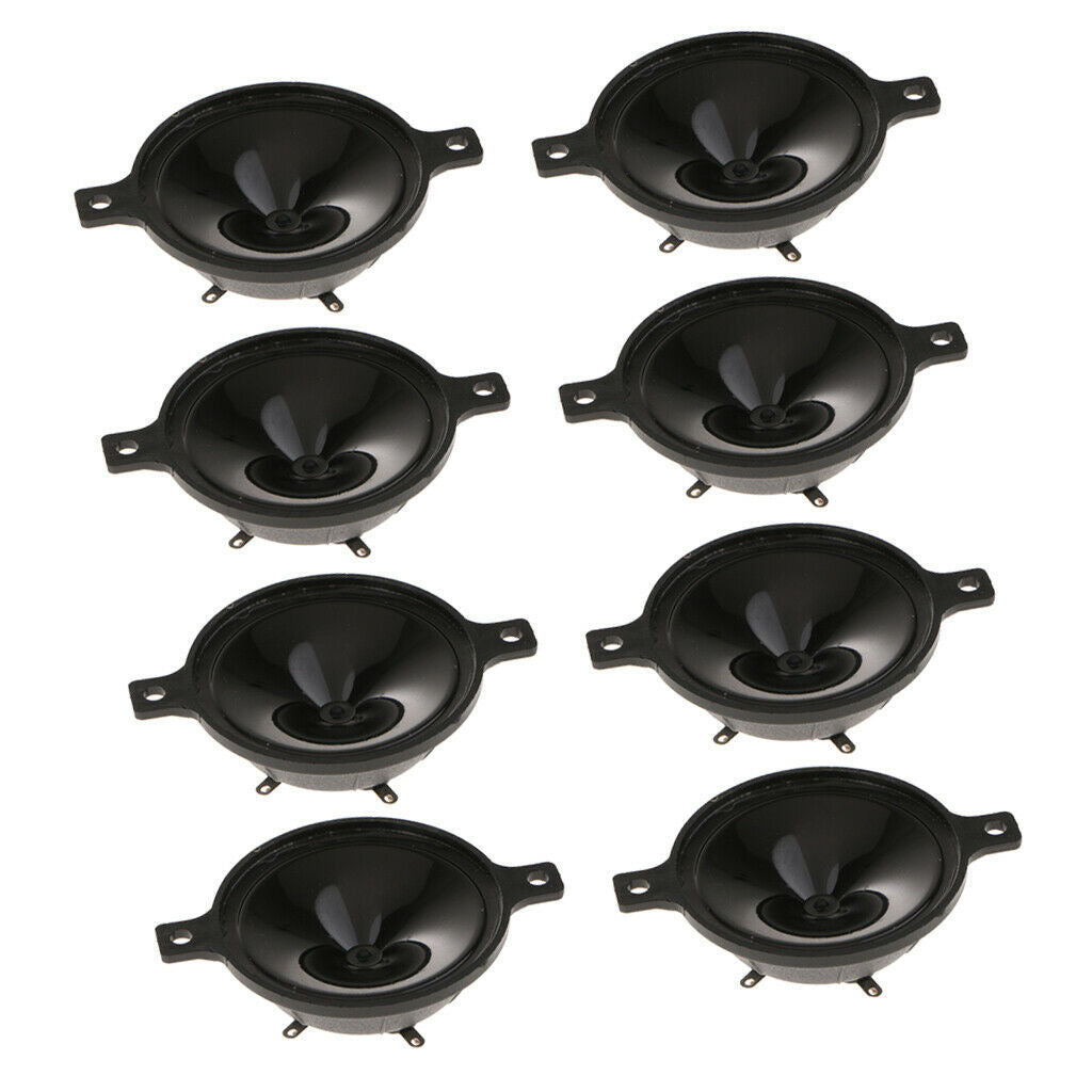 8Pcs New Waterproof Audio Tweeters Piezoelectric Tweeter Loudspeaker DIY