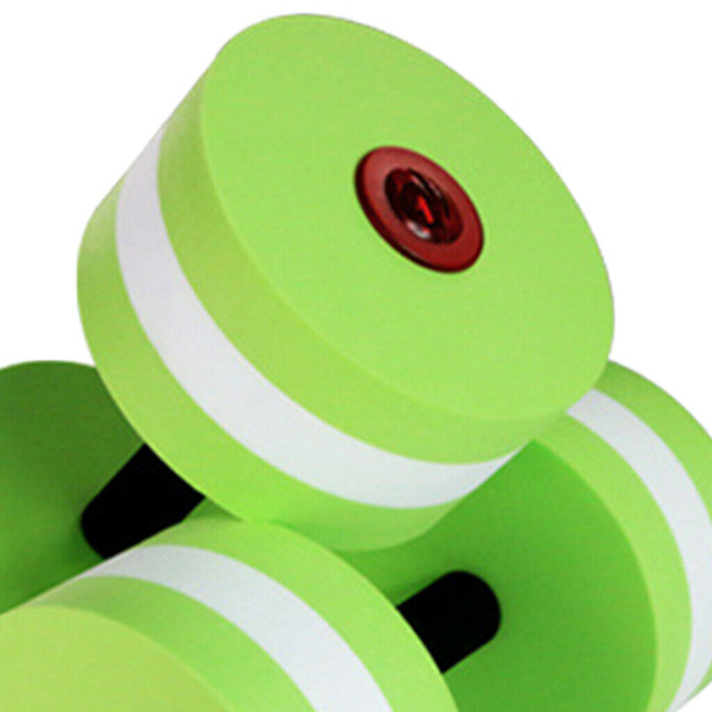 Eva Floating Dumbbell Water Aerobics Aquatic Fitness Exercise Barbell Green
