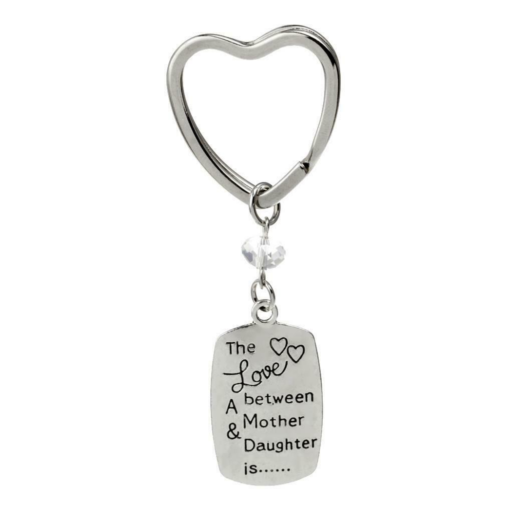 Love Lettering Heart Shaped Key Ring Chain