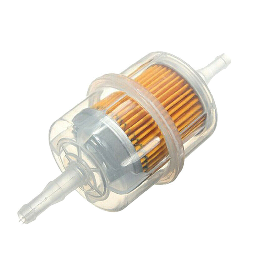 Car Auto Motorcycle Inline Petrol Fuel Filter Fits 6mm 8mm1/4'' 5/16'' Pipe Hose