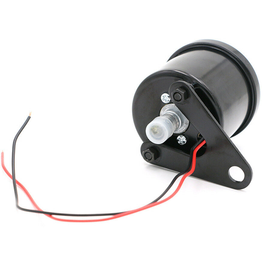 1 Pcs 65mm Black Motorcycle Speedometer Gauge Internal Night Light White Digital