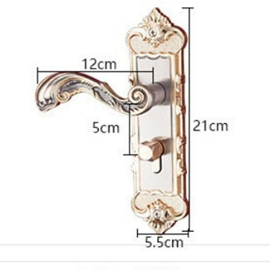 Entrance Lever door handle with Three keys for office or front door #6