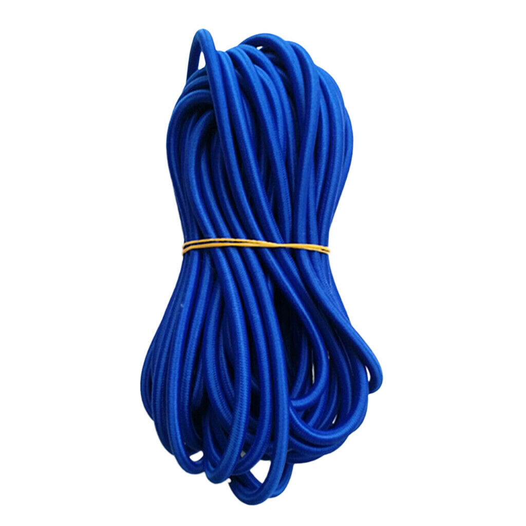 5mm Blue Elastic Rubber Bungee Rope Shock Cord Tie Down Boat UV Stable 5m