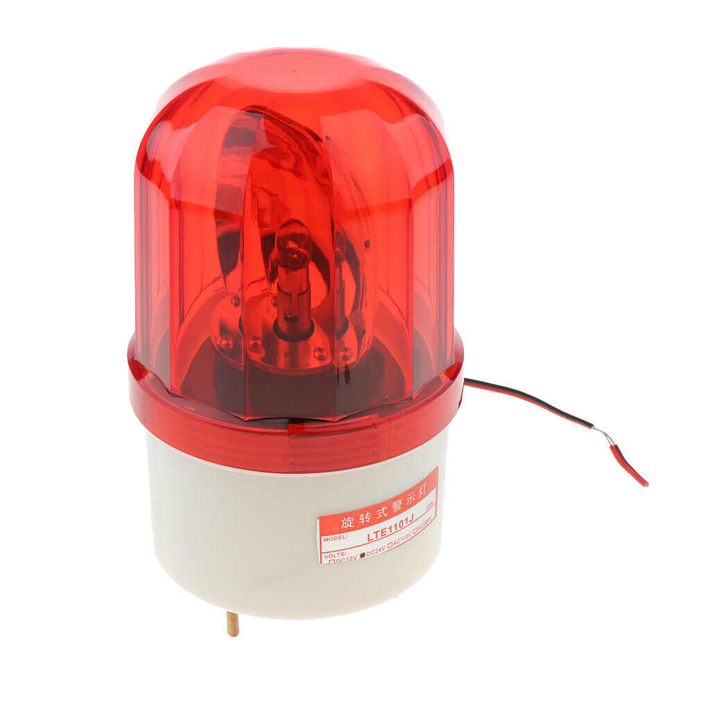 Rotating LED Alarm Lamp Light Emergency Flashing Signal Alarm Lamp Bulb Red