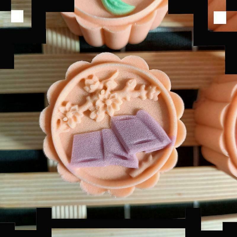 4pcs  Mooncakes Stamps 50g Mooncake Mold mould Mooncake Cutters for Baking