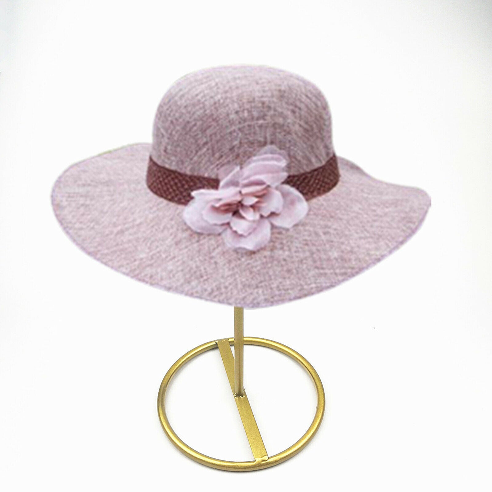 Modern Free Standing Metal Tabletop Hat Rack Display Stands Wig Holders