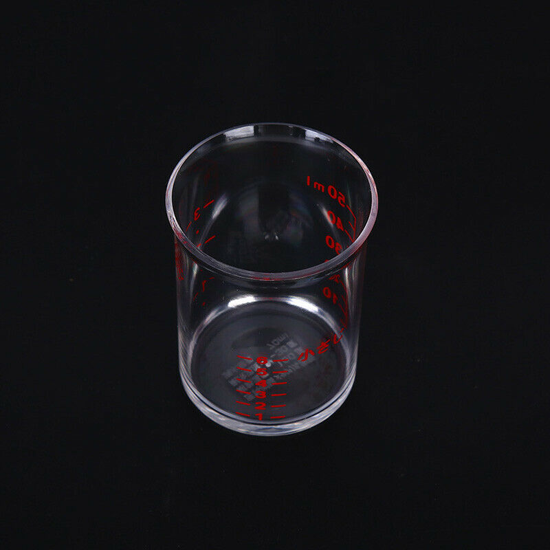 2pcs High Quality Plastic Measuring Cup Clear Scale Show Transparent M.l8