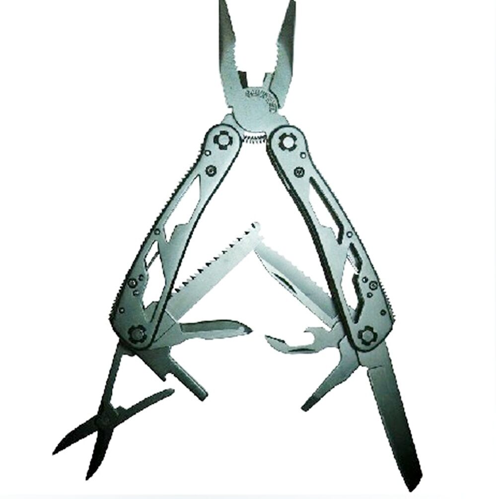 Camping Hiking G202B Multi Pliers Knives Toolkit w/ Screwdriver Kits Scissors