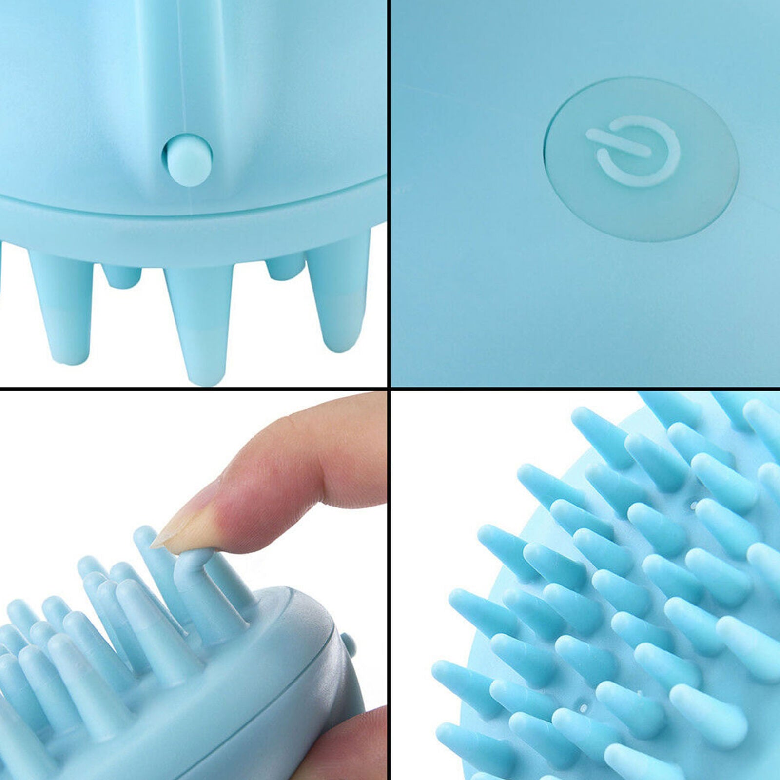 Electric Scalp Hair Head Neck Massager Waterproof Shampoo Brush Vibrating Hot